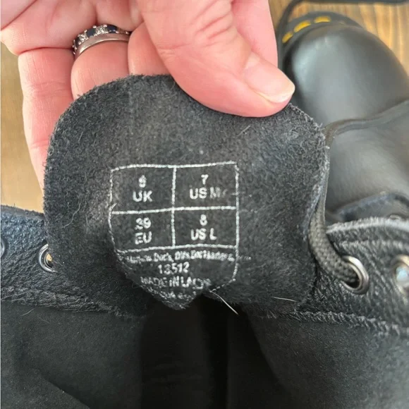 Dr. Martens Black Combat Boots - Picture 4 of 5